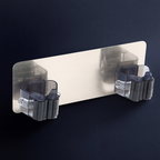 Soporte Adhesivo Doble para Escobas
